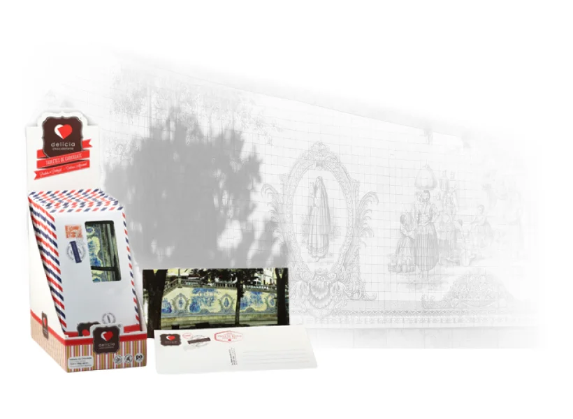Caixa de bombons - Chocolateria Delícia